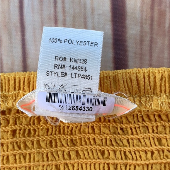 LUXXEL Yellow 2 Piece Halter Top High Waist Pants - Picture 9 of 16